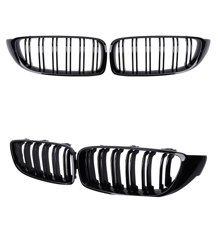 Gloss Black M4 Style Front Bumper Bar Grill Bodykit for BMW 4 Series F32 F33 F36 & F80 M3 F82 F83 M4