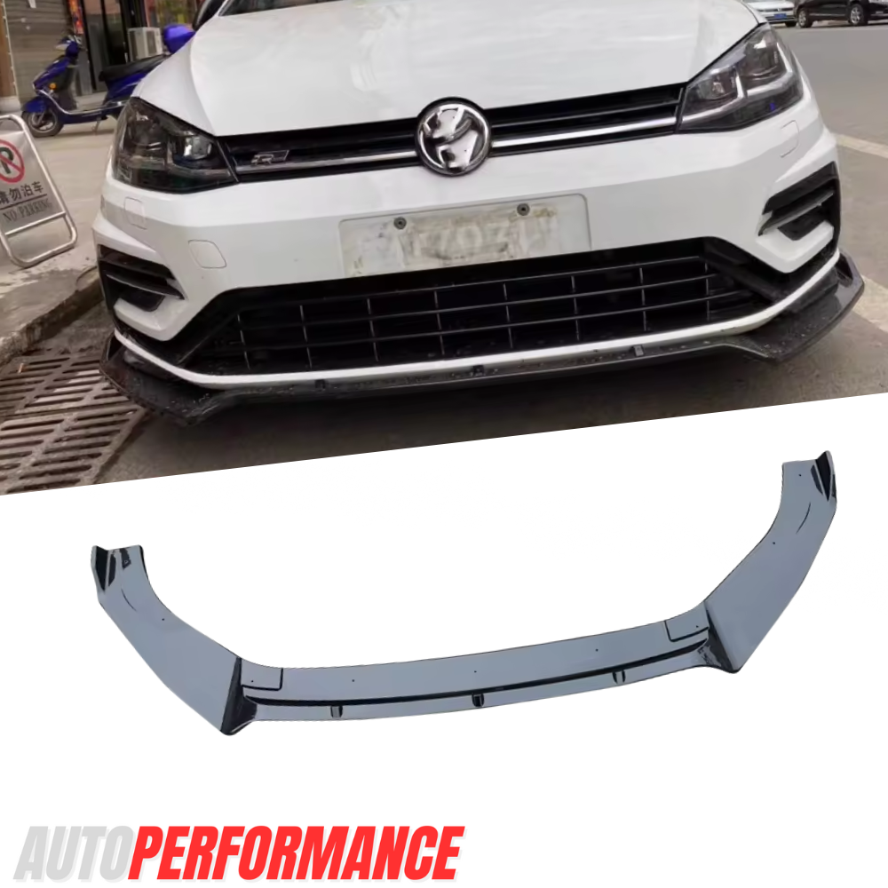 VW Golf GTI MK/MK7.5 Front Lip Spoiler (2012–2020) – Gloss Black Splitter | AutoPerformance AU