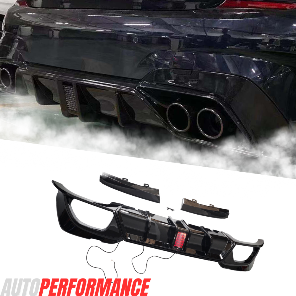 G20 Quad Diffuser F1 Brake Light 2019-2022 Gloss Black