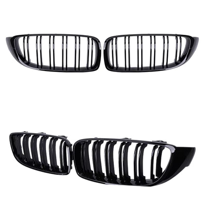 Gloss Black M4 Style Front Bumper Bar Grill Bodykit for BMW 4 Series F32 F33 F36 & F80 M3 F82 F83 M4