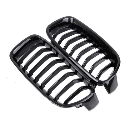 BMW 3 Series F30/F31 (2012–2018) Gloss Black Double Slat Front Kidney Grilles