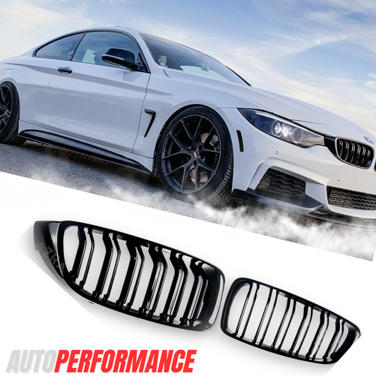 Gloss Black M4 Style Front Bumper Bar Grill Bodykit for BMW 4 Series F32 F33 F36 & F80 M3 F82 F83 M4