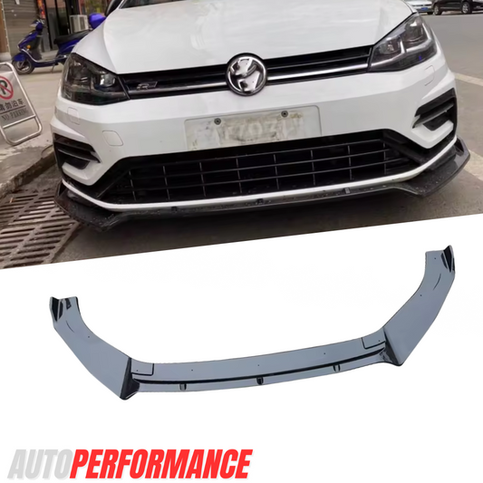 VW Golf GTI MK/MK7.5 Front Lip Spoiler (2012–2020) – Gloss Black Splitter | AutoPerformance AU